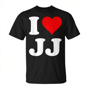 Camiseta promocional Red Heart I Love JJ - Product Image 2