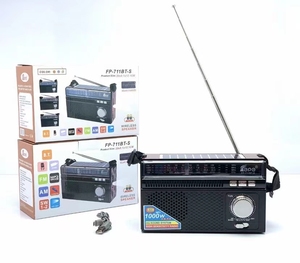 Mới nhất fepe chất lượng tốt AM FM SW 4 ban nhạc đài phát thanh không dây với panel năng lượng mặt trời DC năng lượng mặt trời đài phát thanh với LED Torch FP-711BT-S Loa - Product Image 6