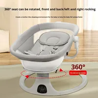 Transfrontalier pour nouveau lit bébé multifonction, chaise berçante électrique, chaise apaisante pour nouveau-né, cadre en métal, capacité de charge de 15 kg