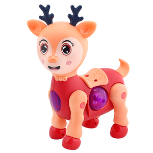 Otros juguetes para bebés, juguete de educación temprana, ciervo Sika a pilas, mascotas electrónicas para niños, juguete de dibujos animados con luz y música - Product Image 1