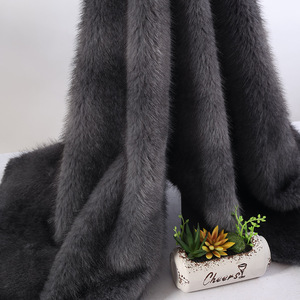 Jtfur fabbrica vendite dirette lunga pelliccia stampa alta qualità pelosa tessuto in pelliccia per indumenti coperta tappeto - Product Image 2