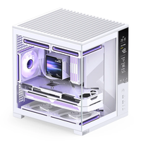 Nouvelle arrivée - Boîtier Jonsbo D34 BK&WH M-ATX - Prise en charge des cartes graphiques jusqu'à 333 mm et des radiateurs CPU jusqu'à 280 mm - Boîtier de jeu à vue complète
