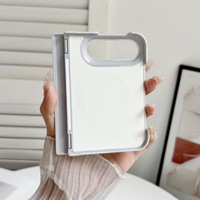 Étui de téléphone magnétique en cuir mat avec protection d'écran intégrée pour iPhone Duo Apple 18 Fold