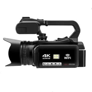 2023 New AF 4K 64MP Camera with 4" IPS Touch Screen Built-in Rechargeable Large Battery