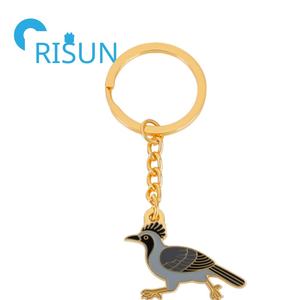 Factory Metal Road Runner Desert Llavero Road Runner Bird Esmalte Llavero Custom Roadrunner Pendant Charm Llavero - Product Image 6