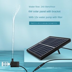Bomba de Agua Solar Sumergible de 12V CC para Circulación, Filtración y Oxigenación de Estanques de Peces, Sistema de Agua Corriente para Decoración de Jardines - Product Image 2