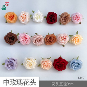 Cabezas de Flores de Seda Rosa, Tamaño Mediano, Flores Artificiales para Decoración de Graduación, Estilo Moderno, Venta al Por Mayor - Product Image 4