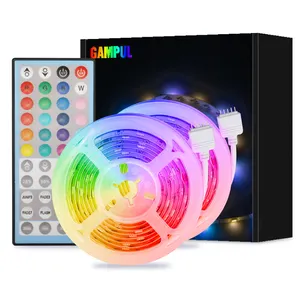 RGB 3500KライトストリップIP44 1対2 (センサー機能付き) 照明リモートカラフルLEDクリスマスライト