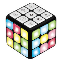 Cubo Magico 4-en-1, jeu électronique portable de mémoire et d'entraînement cérébral, jouet ludique en plastique avec doigts lumineux, cadeau éducatif et musical