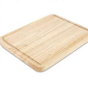 MT Exports Rustic Wooden Chopping <b>Block</b> with Grip Handle Rectangle <b>Shape</b> 1.3cm Thick Easy to Clean Non-Toxic Dishwasher Safe - Product Image 3