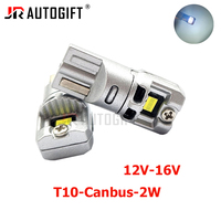 Nuevas Bombillas LED T10 501 194 12V-16V 2SMD Sin Errores CANBUS, Sin Polaridad, Repuesto para Luz de Mapa, Luz de Techo, Luz de Matrícula, Color Blanco