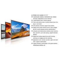 Pizarra Interactiva de 86 Pulgadas, Pantalla LCD IPS, 40 Puntos Táctiles, Resolución 4K, Sistema Operativo Android/Windows, para Educación y Reuniones
