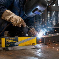 Électrodes de soudage en acier au carbone SUNRISE AWS E6013 2,5 mm à faible éclaboussure, baguettes de soudage en acier doux, support OBM pour la construction générale