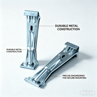 Support de gouttière dissimulé simple face 3x4 5 6 pouces en aluminium et acier inoxydable robuste pour tuyau de descente, fixation de selle de tuyau, quincaillerie