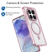 Funda para Teléfono Redmi Note 14 Pro+, Resistente a Caídas, con Botones Magnéticos Metálicos Brillantes, para Xiaomi 15 14T Pro