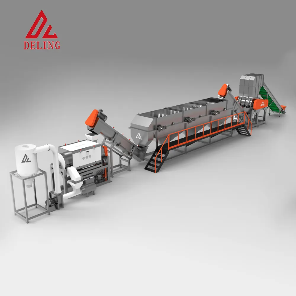 PP/PE Crushing Cleaning Recycling Production Line stability performance PP/PE cleaning recycling line Automated multifunctional