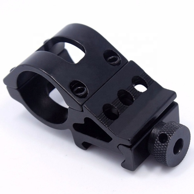 45 Degree 25.4mm Diameter High Pressure Aluminum Alloy Flashlight Mount Adapter Mounting Bracket for Outdoor Use