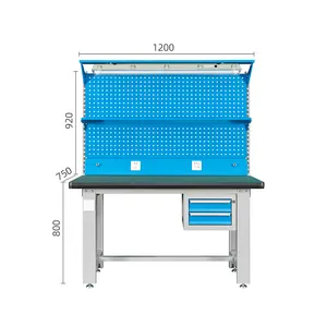 Établi d'atelier de table de travail industriel robuste personnalisé professionnel