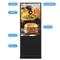 Écran publicitaire vertical intelligent tout-en-un haute définition et haute luminosité de 55 pouces pour centres commerciaux et métros