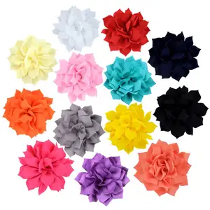 Angled 9cm Lotus flowers Hair Accessories Flower Boutique Accessory Wedding decoration flower CH014