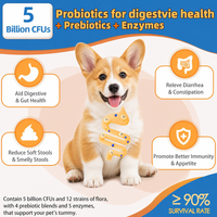 Poudre multivitaminée pour chiens 15 en 1 avec oméga 3, glucosamine, probiotiques pour chiens et chats de tous âges, bien-être, renforcement immunitaire, booster de vitalité, OEM