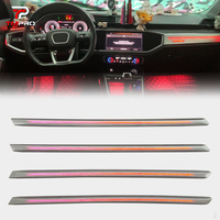Kit d'éclairage d'ambiance LED TMPRO, moulé sur mesure 1:1, éclairage multi-zones pour portières, console centrale et zone des pieds pour Audi Q3 2019-2024, amélioration de l'éclairage intérieur de voiture