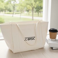 Sac fourre-tout en toile en gros avec logo personnalisé, sac de courses en coton avec soufflet latéral inférieur pour les commandes en gros de marques de détail, fourniture OEM