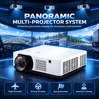 Projecteur laser WUXGA 7500 lumens 3LCD à courte focale pour système de simulation d'écran multiple et de formation