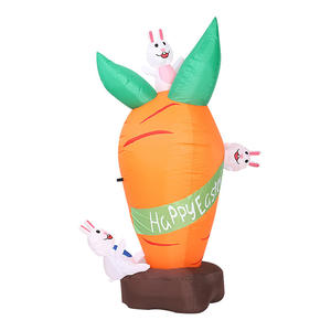 Decoración inflable <span class=keywords><strong>de</strong></span> conejo para interiores y exteriores, conejillos <span class=keywords><strong>de</strong></span> <span class=keywords><strong>Pascua</strong></span> con luz LED <span class=keywords><strong>de</strong></span> 6 pies, con zanahoria gigante, decoración inflable <span class=keywords><strong>de</strong></span> <span class=keywords><strong>Pascua</strong></span> - Product Image 1