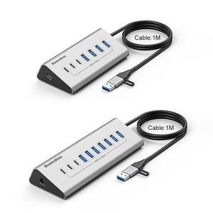 External Power <strong>USB</strong> C and <strong>USB</strong> Hub 7 Port 10 Port Multi <strong>USB</strong> 3.0 Splitter Power <strong>Adapter</strong> with Power Supply - Product Image 1