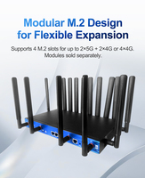 Routeur Wi-Fi 6 5G ODM à quatre emplacements pour cartes SIM, OpenWrt, double bande, Wi-Fi 6, modem LTE 4G, liaison cellulaire multi-SIM