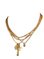 Nouveaux Bijoux Personnalisables en Acier Inoxydable Logo DIY DS Personnalisé Plaqué Or 18K Pendentifs, Bracelets, Colliers et Breloques d'Oreilles Vente en Gros 2025