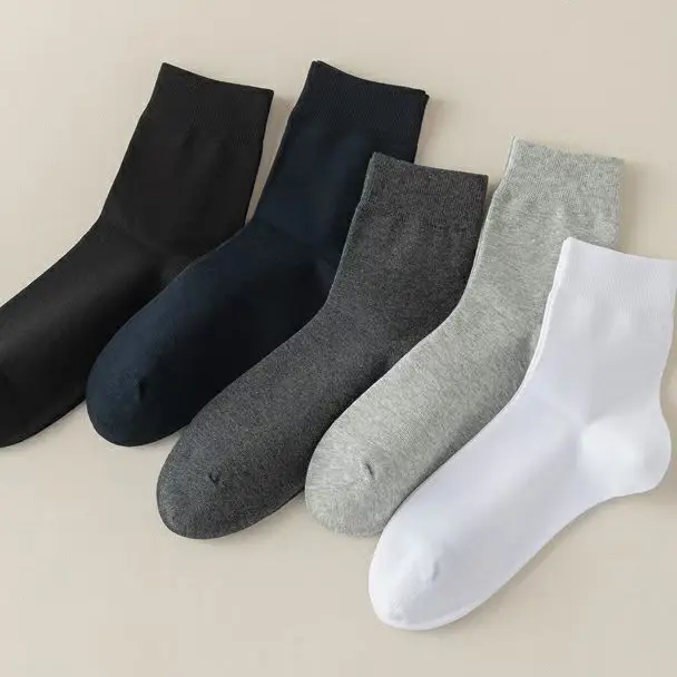 Chaussettes pour hommes les moins chères Chaussettes habillées en coton Spandex Chaussettes en coton pour hommes