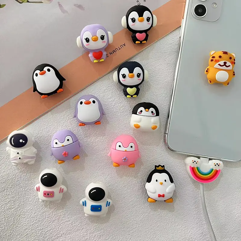 Phone Cable Protector For Cell Phone Charger Cable Bite Cute Fruit Usb Charger Data Protection Cover Mini Wire Cord Accessories