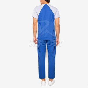 Tenue médicale en spandex personnalisable (couleur et design) pour hommes, faible MOQ, haute qualité, en couleur unie - Product Image 2