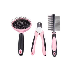 Nouveau produit pour animaux de compagnie Laisse de chien rétractable Coupe-ongles pour chien Kit de toilettage pour animaux de compagnie 3 en 1 Brosse de toilettage - Product Image 4