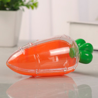 Joyeuses Pâques, Halloween, Diwali, Nouvel An : Boîte d'emballage transparente en plastique en forme de carotte pour bonbons, personnalisable OEM, idéale pour les cadeaux et décorations de fête.