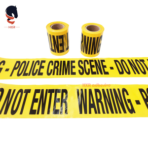Cinta de advertencia de <span class=keywords><strong>seguridad</strong></span> PE impermeable de alta visibilidad Precaución y peligro Barricada Marcado Tira de cinturón - Product Image 2