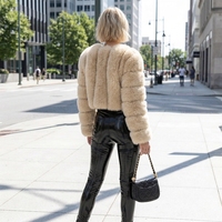 Nouveau style 2026 – Manteau en vraie fourrure pour femme, veste 100 % fourrure naturelle, manteau chaud d'hiver en fourrure de renard, gilet en fourrure de haute qualité