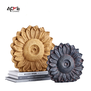 Jarrón nórdico de arte personalizado Deco Frosted Matte <span class=keywords><strong>Himawari</strong></span> en forma de jarrón de flores secas de cerámica para decoración de Hotel, hogar y oficina - Product Image 4