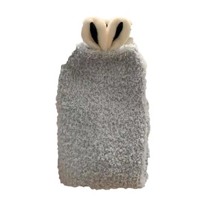 Calcetines de lana coral con orejas de conejo para mujer, calcetines hasta la pantorrilla, gruesos, cálidos, antideslizantes, para otoño e invierno - Product Image 5