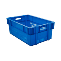 Caisse en plastique empilable et panier de transport en maille pour fruits et légumes - Durable et recyclable