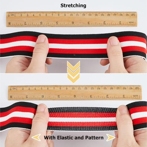 Bande élastique en nylon et spandex jacquard personnalisée de haute qualité avec logo, antidérapante, en silicone, pour sous-vêtements et boxers - Product Image 2