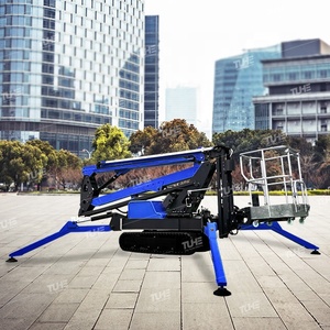 Mini Crawler Spider Crane On Tracks thủy lực Boom Lift điện gas DIESEL an toàn chỉ số tải người đàn ông giỏ - Product Image 5