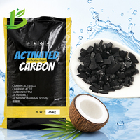 Charbon actif granulaire de coque de noix de coco Boyue à haute teneur en iode, faible teneur en cendres, maille personnalisée pour le traitement de l'eau pharmaceutique