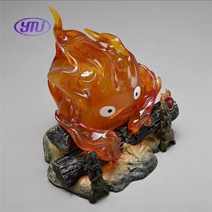 Figuras de <span class=keywords><strong>Manga</strong></span> de 12CM, estatuas luminosas Howl's Moving Castle Calcifer, lámpara de respiración, dibujos animados japoneses, figuras de Anime de PVC, Juguetes - Product Image 4