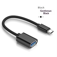 Adaptateur OTG USB-C USB 2.0 Femelle pour Téléphone Portable, Tablette, Souris, Manette de Jeu, PC - Alliage d'Aluminium, Charge Rapide, Câble de Données DC Modèle 001