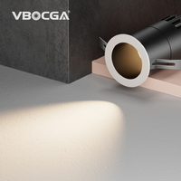Mini spot encastré LED moderne en aluminium, éclairage commercial très demandé, 6W 8W, luminaires de plafond