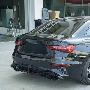 Difusor Trasero <span class=keywords><strong>RS3</strong></span> 8Y de Fibra de Carbono con Patrón de Fibra de Carbono, Material PP, Negro Plateado, para <span class=keywords><strong>Audi</strong></span> A3 8Y, <span class=keywords><strong>2021</strong></span>-2024 - Product Image 2