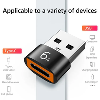 Adaptor konektor kabel, konverter USB C Tipe C betina ke USB A Male OTG untuk Macbookfor Xiaomi untuk Samsung Oneplus